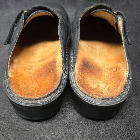 Finn Comfort Aussee Mule Black Clog Slide Sandals Shoes - Picture 8 of 12